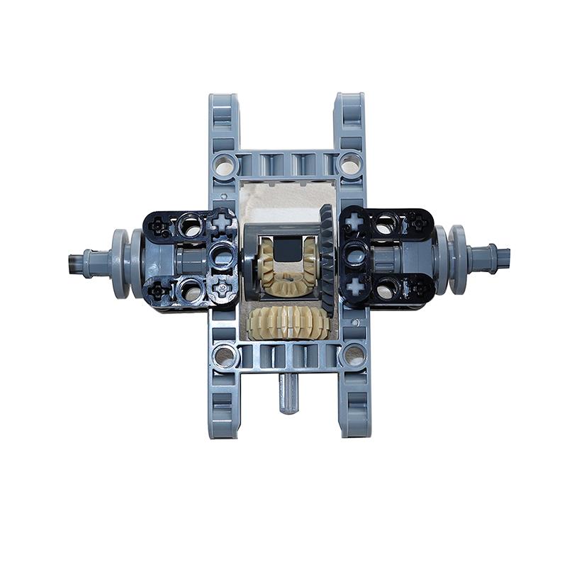 Building Blocks Drive Car Front Back Suspension Steering System Differential Gears Self-Locking Bricks MOC Technical Parts