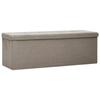 VidaXL Foldable Storage Bench Storage Container Living Room Storage Chest Home Entryway Interior 338797
