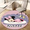 Personalized M-Minnie Round Chair Office Rug - Perfect for Mat, Office Chair & More - Ideal Gift for Birthdays and Holidays