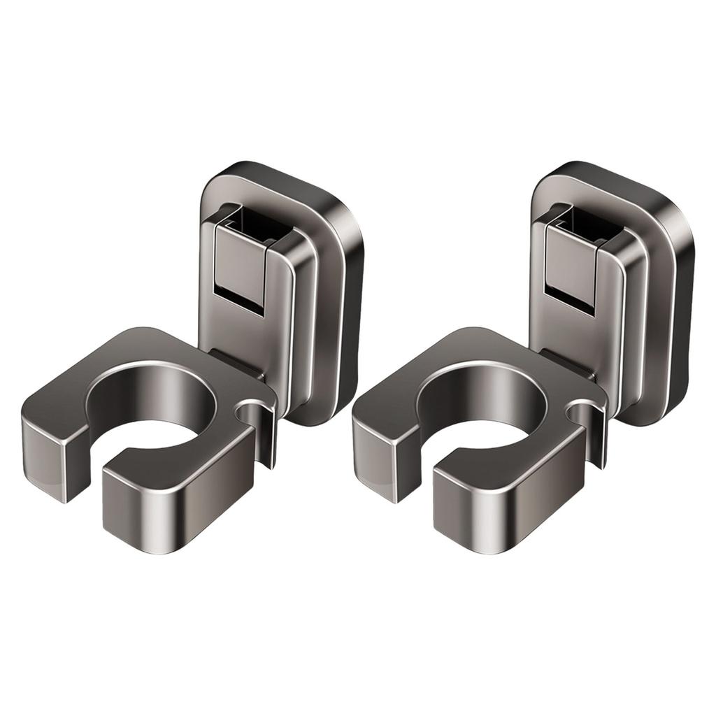 Elegant Sturdy Plastic Adhesive Wall Mounted Hair Dryer Holders for Easy Installation and Removal In Bathrooms