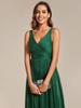 Ever-Pretty Women's Double V-Neck Sleeveless Floor Length Evening Dresses With Subtle Glitter
