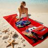 Lightning McQueen Beach Towel Outdoor Camping Beach Towel for Vacation Swim Outdoor Pool Absorbent Bath Towel