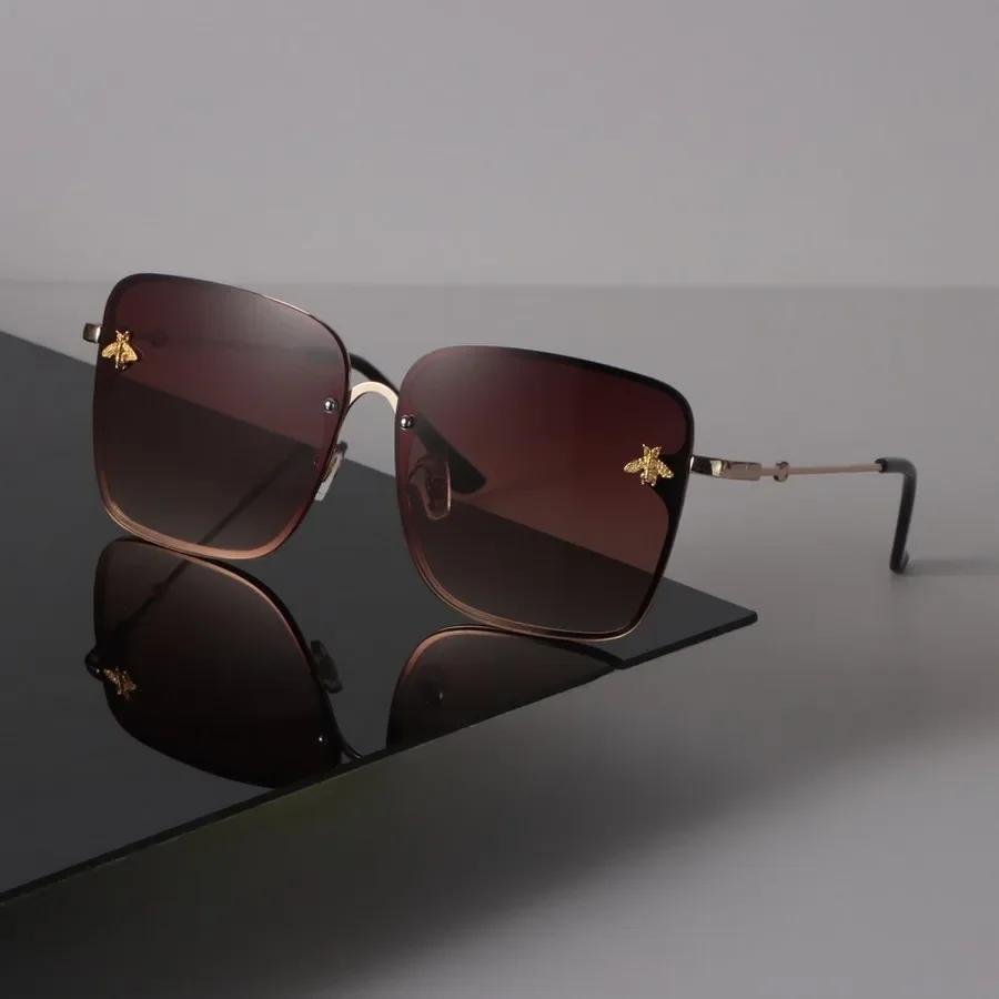 Grandes Lunettes de Soleil Carrées Femmes Hommes Rétro Luxe Féminin Masculin Miroir Clair Designer Lunettes Sexy Marque Noir Lunettes de Soleil