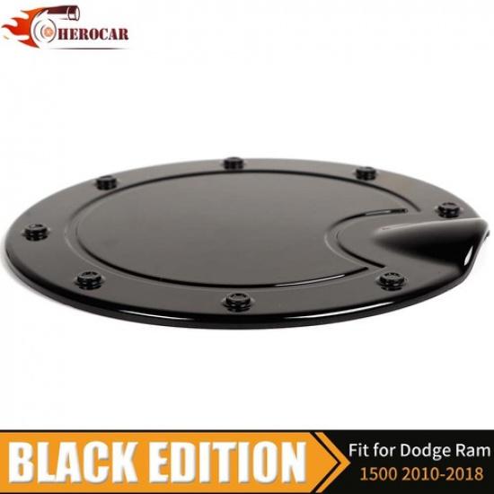 Gas Tank Door Cover Cap Trim for Dodge RAM 2010-18 Black Exterior Accessories