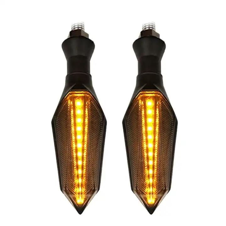 Motorcycle Turn Signal Light 17LED Double Color 3w Flow Type Sequential Indicators Turn Signal Lamp Running Light