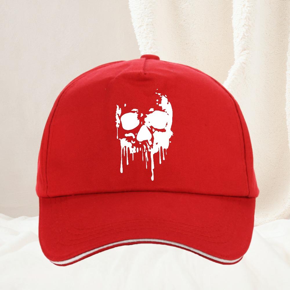 Новая унисекс хлопковая кепка SKULL Модная бейсболка с рисунком черепа Унисекс Женская Регулируемая Повседневная Уличная Спортивная кепка Adjustable