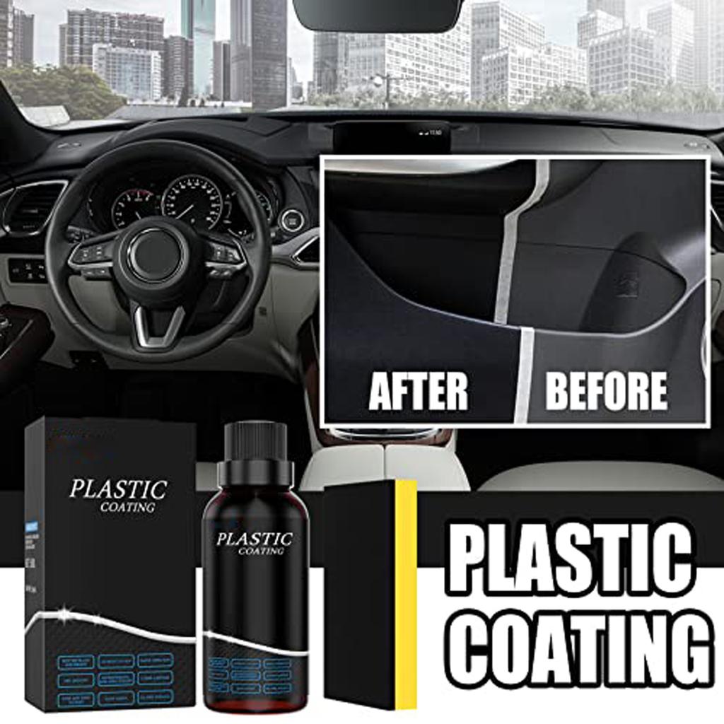 Auto Plastic Best Interior Dashboard Parts Leather Surface Wax Dust-Proof Glazing Cleaning  Liquid Multi-Purpose Application Deep 50ML