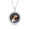 European Hip Hop Personalized Round Photo Men's Necklace