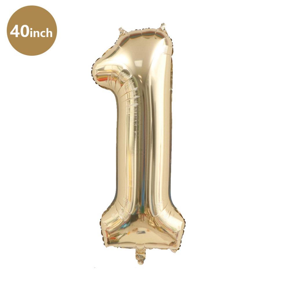 

1pc 40inch Platinum Colour Number Balloons Figure Helium Balloon Digit Globos Birthday Party Decorations Baby Shower 40inch