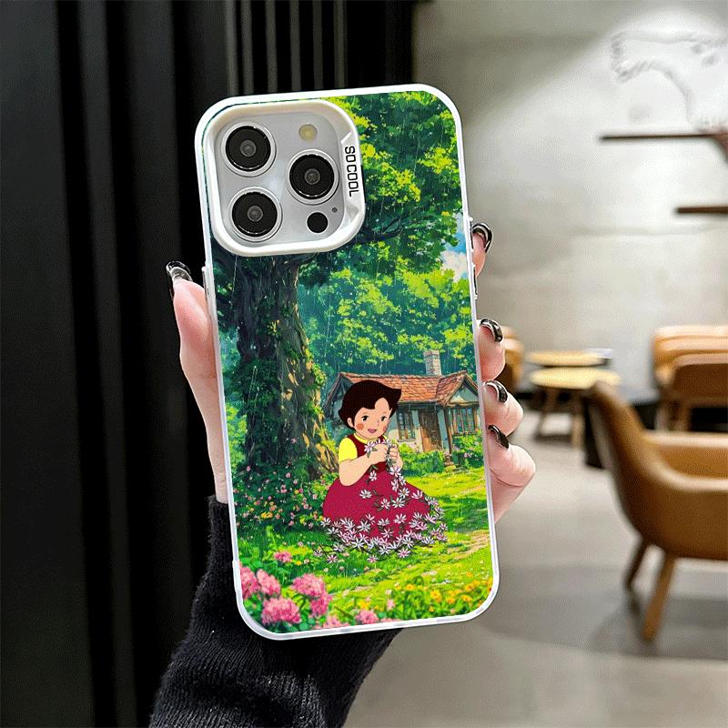 Heidi Cartoon Cute Shockproof Phone Case for iPhone 17 Air 16 16E 15 Pro Max 14 Plus 13 Mini 12 Back Cover Anti Fall Fundas