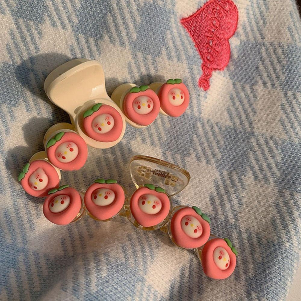 

Головной убор для девочек, женские персиковые волосы, аксессуары для волос, заколки-крабы в корейском стиле, женские заколки для волос