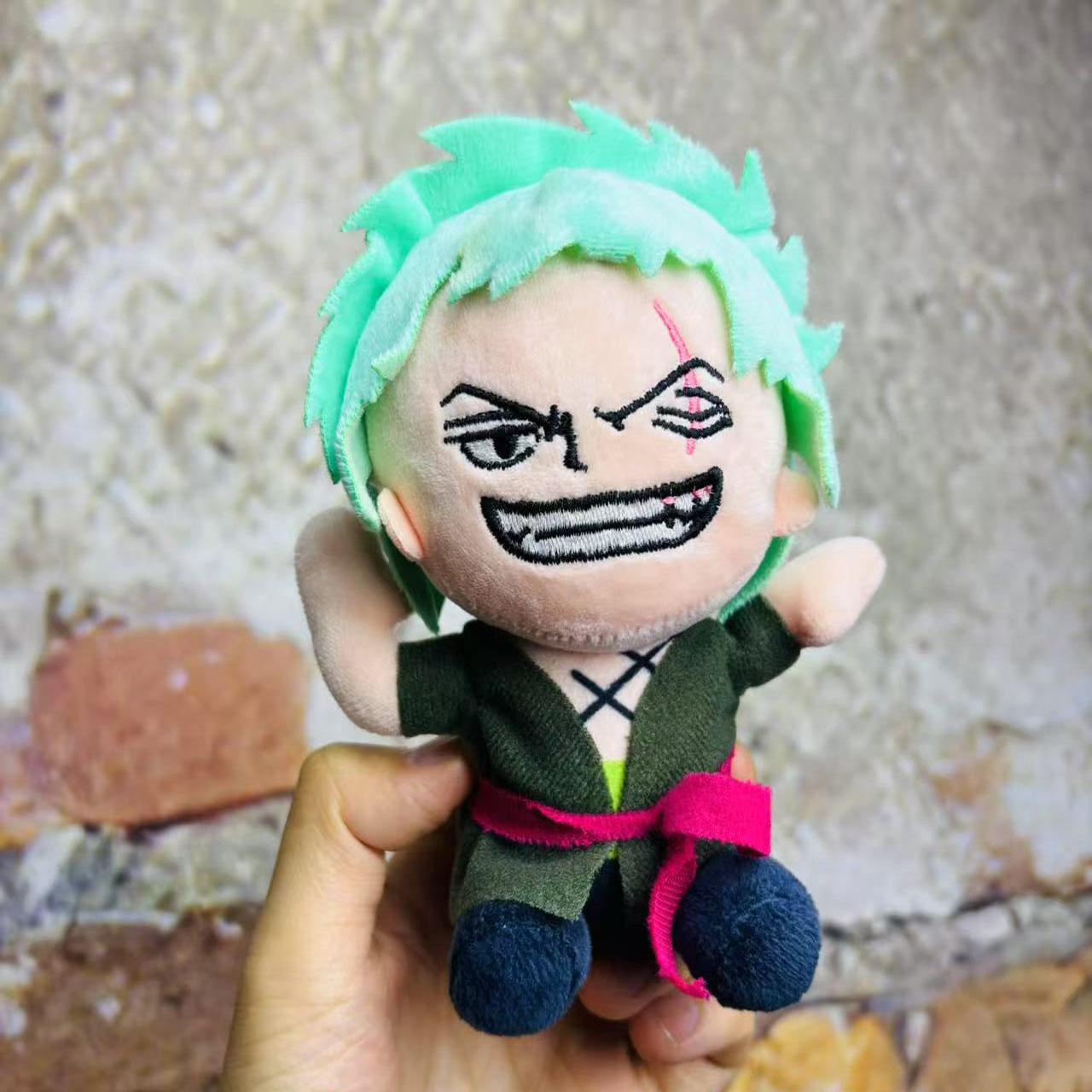 

15cm One Piece Anime Figure Cute Zoro Luffy Toys Kawaii Statue Figure Model Dolls Pendant Kids Xmas Gifts