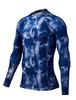 HUGESPORTS Men's Long Sleeve Rash Guard with UPF 50+ UV Protection (Banana Leaf, XS)
