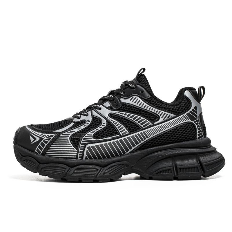 Men's shoes platform dad shoes men's summer new mesh breathable casual shoes sports running shoes platform heightening shoes