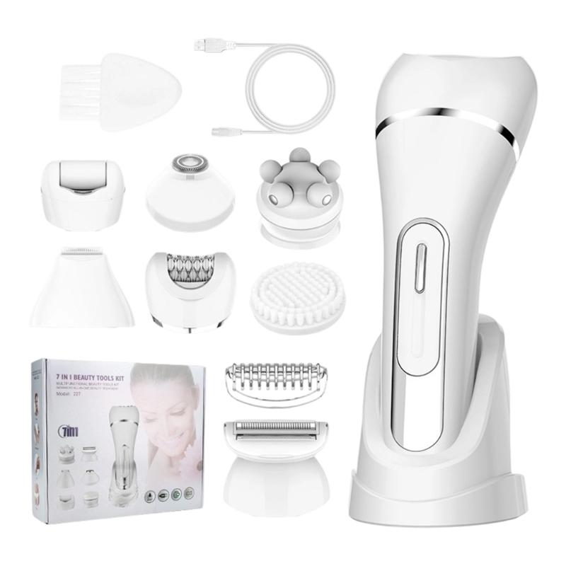 

Rechargeable Body Hair Shaver Multifunctional Electric Hair Removal Device Leg Face Shaving Tool For Smooth Shaving белый