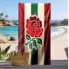 England Rugby Aufdruck Strandtuch Weich Tragbar Schnell?Trockenes Handtuch für Pool Sommerurlaub Outdoor Sport