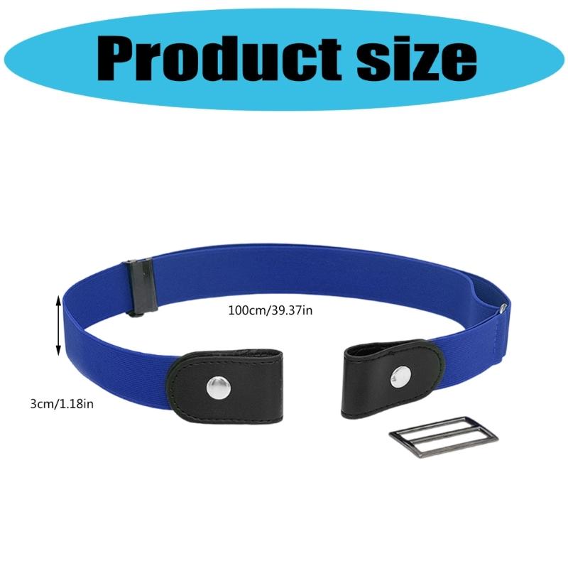 Elastic Belt With Durable Buckles Perfect For Office Party Or Travel 3cm Width 100cm Length 8 Colors Choices