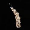 Korean Style Crystal Hair Claws Elegant Sweet Hairpins Rhinestones Banana Clip  For Women Girls