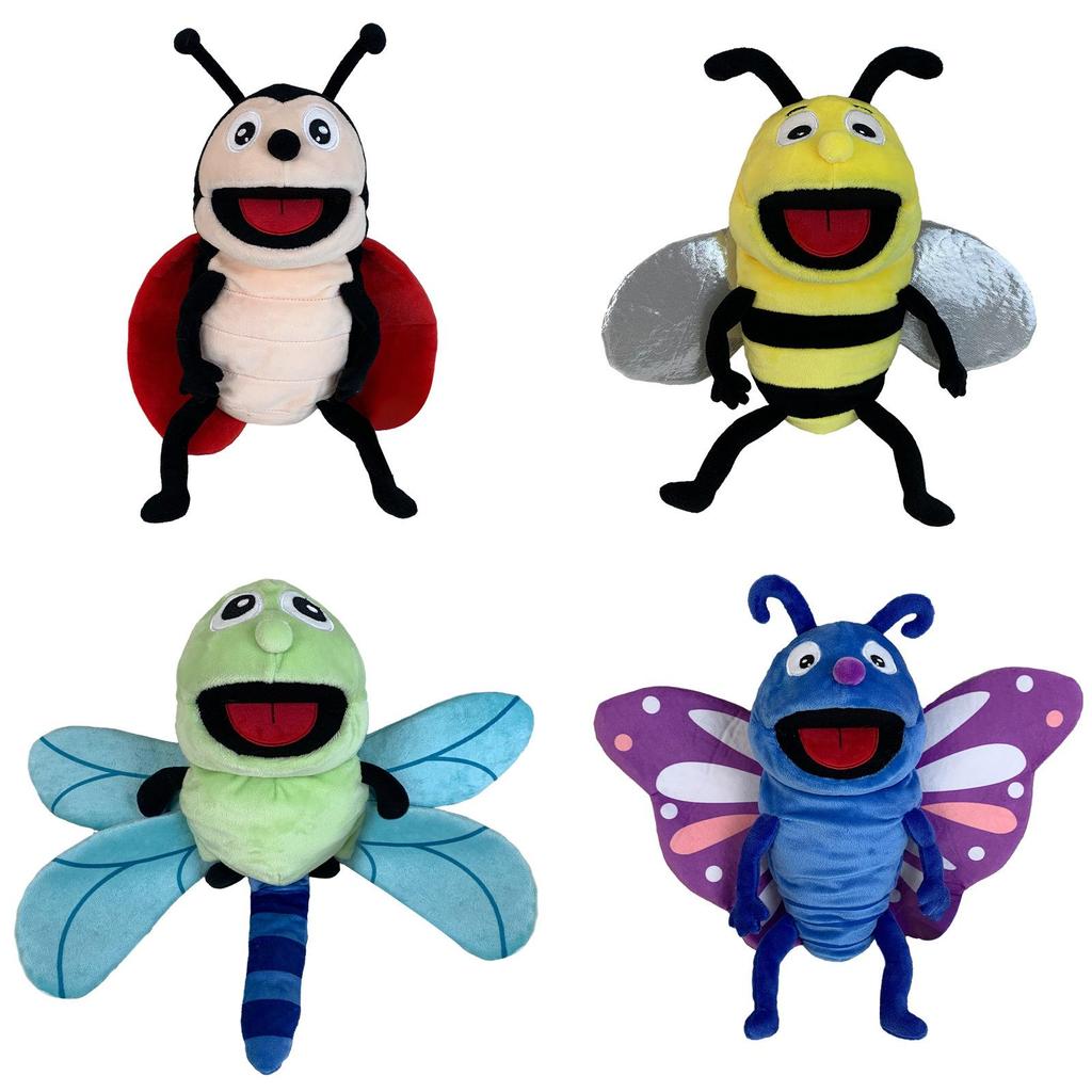 Cute And Soft Butterfly Plush Toy For Children Wholesale Insect Animal Hand Puppet Doll
