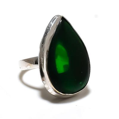 Natural Chrome Diopside Gemstone 925 Sterling Silver Gift Ring Size 7.5 E5w28