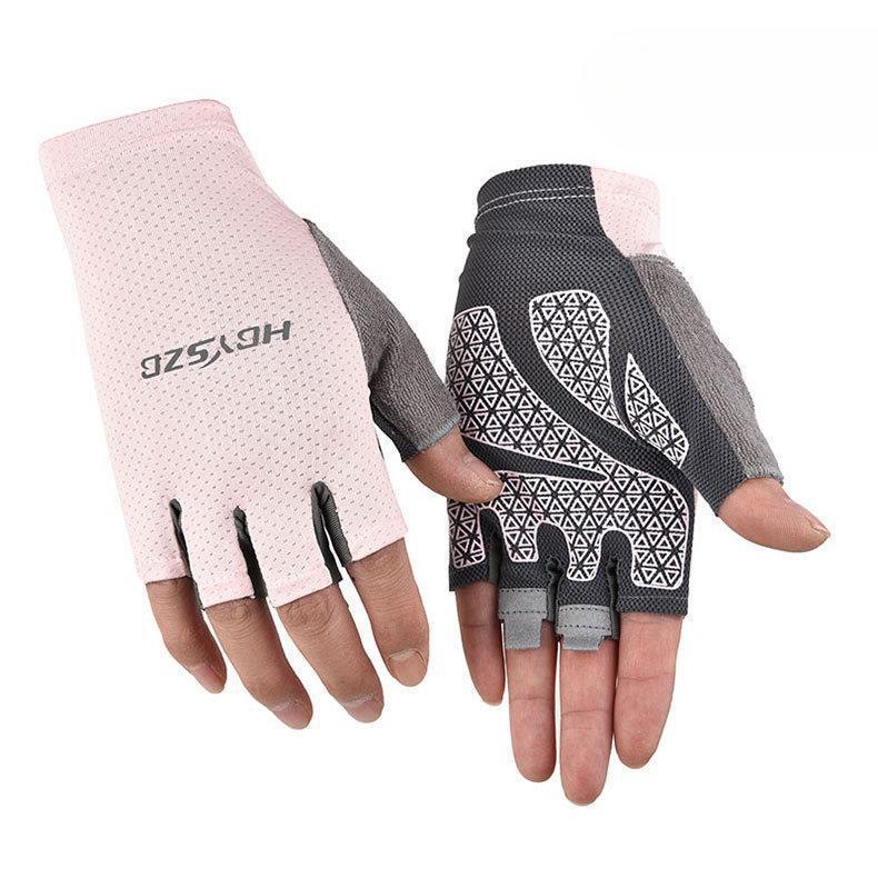 Summer Bicycle Cycling Gloves for Men and Women Sun Protection Mesh Breathable and Quick Drying Fitness Cycling Anti Slip Fishing