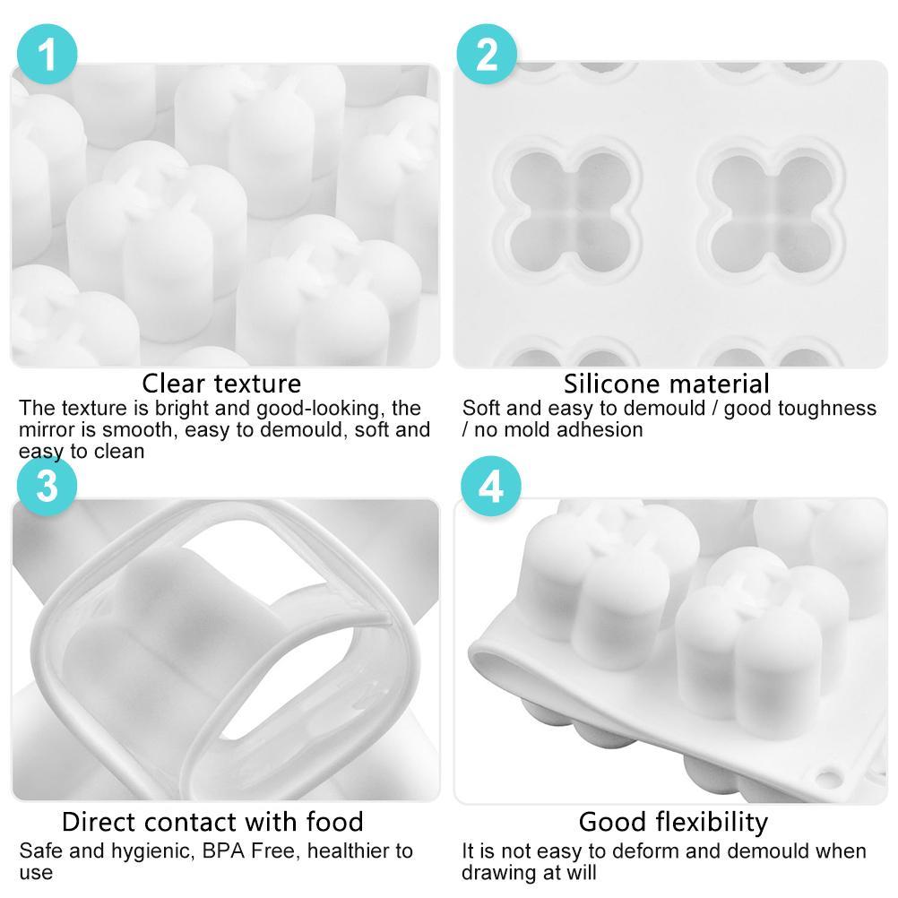 Candles Silicone Mould 3D Mini Bubble Cube Ball Silicone Mould DIY Chocolate Candle Silicone Mould