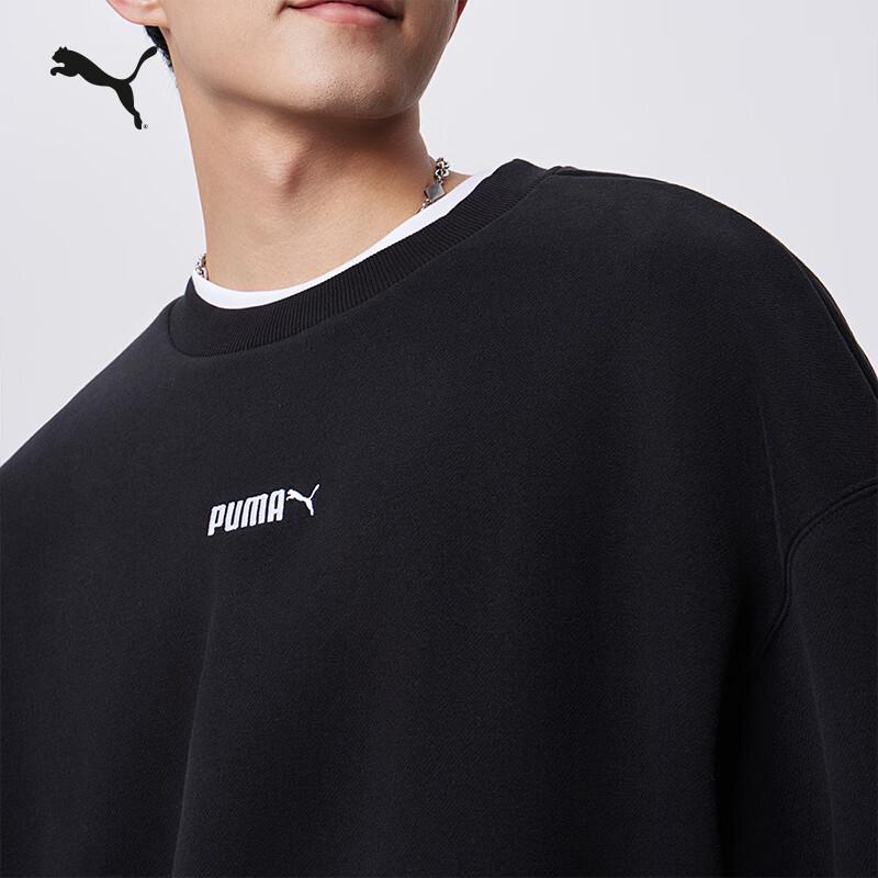 Puma 534365 Fleece Lined Oversize Crew Neck Sweatshirt