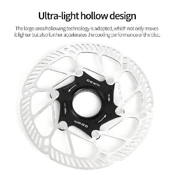 IIIPRO Bike Rotor Centerlock MTB Hydraulic Brake Disc Stainless Steel Durable Mountain Road Bike Brake Disk Rotors Cycling Part