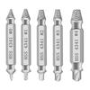GLOWZEN Tanned Screw Remover Extractor Set of 5 Screw Remover with Storage Case (HSS Material, Silver)