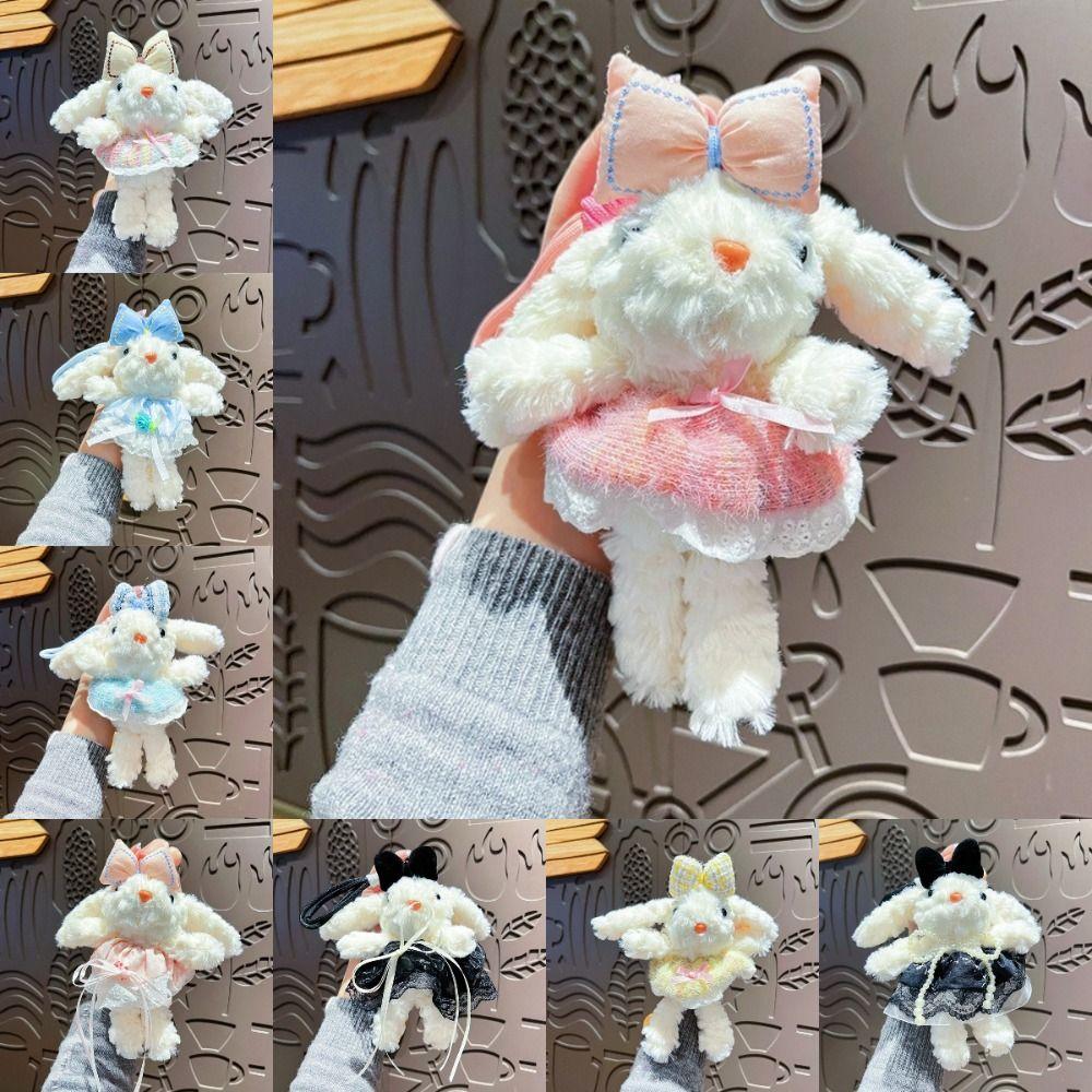 

Dress Rabbit Doll Bag Pendant Lop Ears Stuffed Toys Keychain New Plush Bunny Keychain Gifts 7