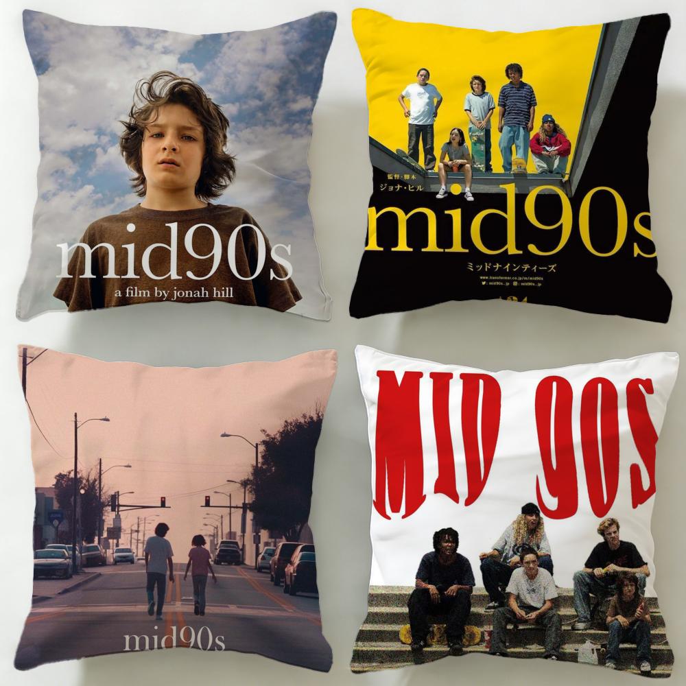 Trendy Mmid 90sies Cushion Cover Soft EasyWash Pillow Case Versatile for Couch Bed Travel and Office