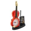 Geige Wecker Retro Mode Anspitzer Funktion Tischwecker Geigenform Neuheit