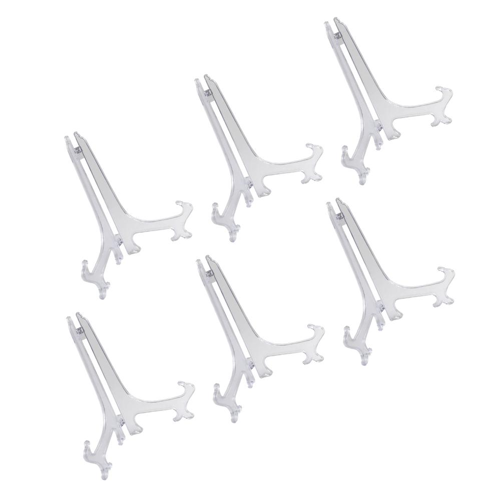 New Practical Tray Rack Display Stand Transparent Plate Holder Display Stand Easel Decorative Ornament Pedestal