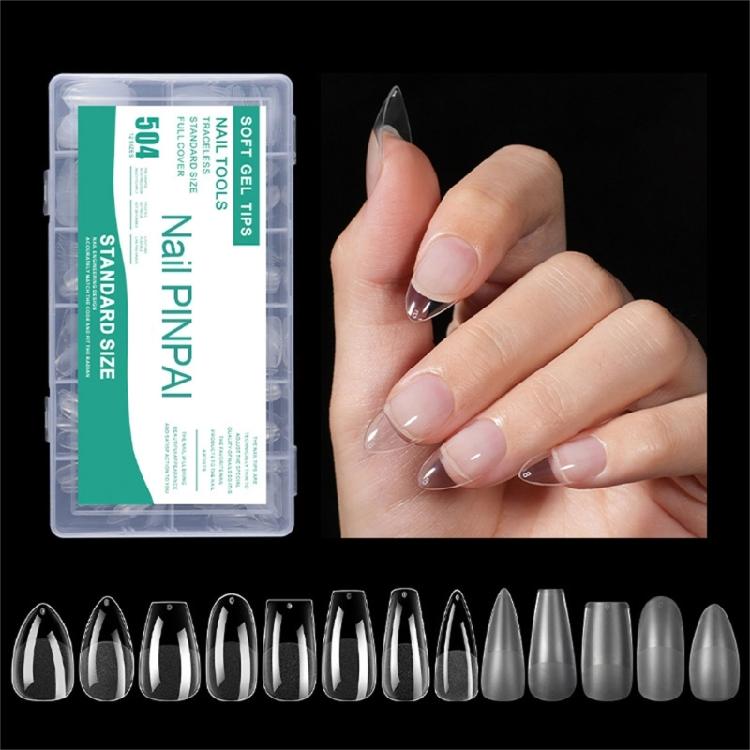 Nail 504pcs Tipssoft Matte False Gel Nail Tips Full Cover Acrylic False Nail Tips Press On Nail For Home Nail Salon
