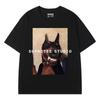 Summer Fashion Brand Menswear Funny Doberman Dog Round Neck Short Sleeve T-shirt Boys Short Sleeve Top