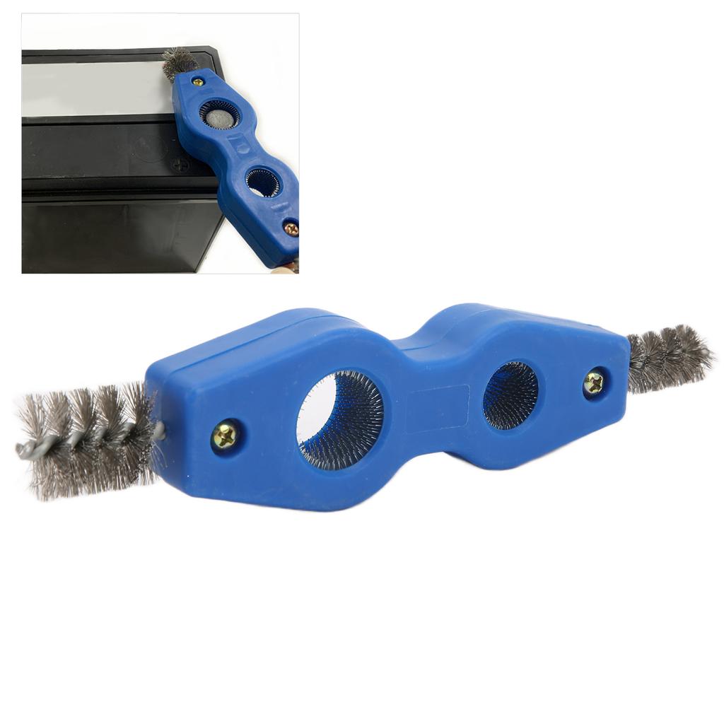 Instrument de curățare a țevilor 4 în 1 din oțel Perie de curățare a terminalelor bateriei 4 în 1 pentru țevi de terminale a bateriei