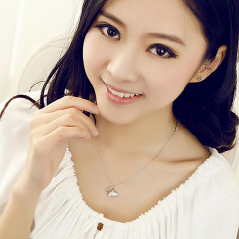 Women's Pendant Women's Shoulder Butterfly Necklace Item Silver-plated Jewelry