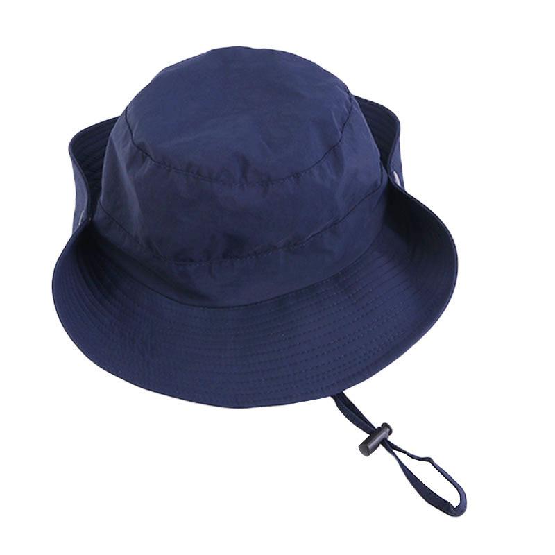 Breathable mesh waterproof hiking cap, wide brim sunshade basin hat, foldable hiking fishing hat, sunscreen bucket hat