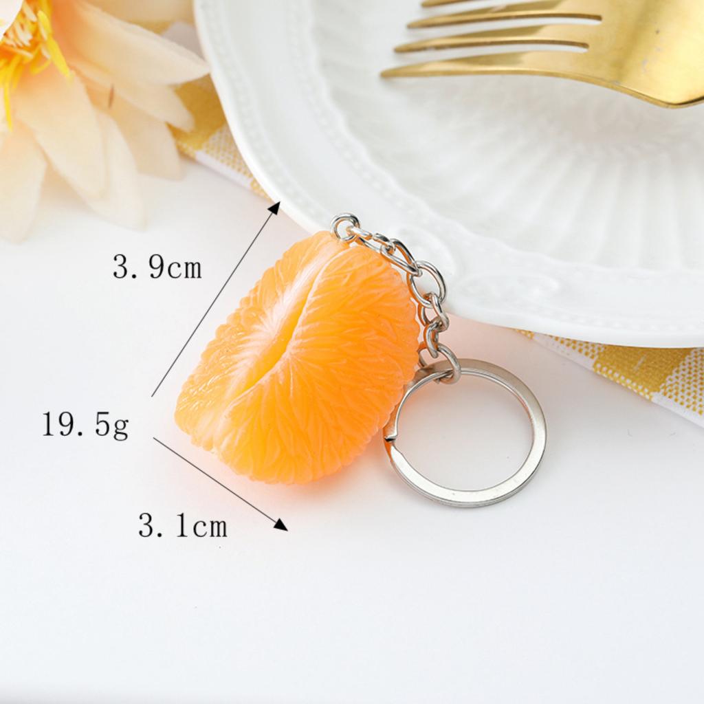 Resin Flocking Cute Three-dimensional Keychain Pendant Car Key Chain Pendant Bag Pendant