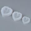 1Pcs 3D Love Heart Design Silicone Cake Mold Diamond Soap Moulds Decorating Tool