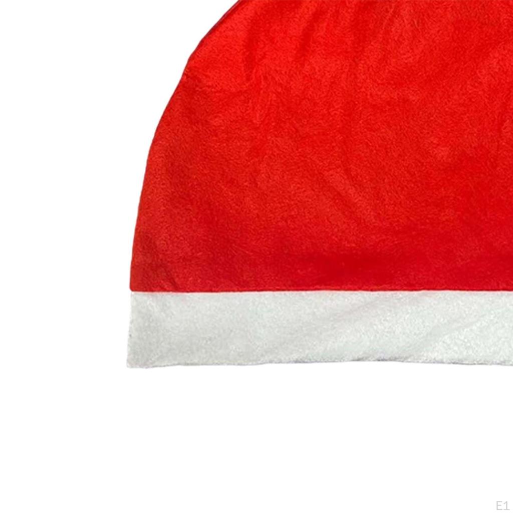 4 Pieces Cute Santa Hat Car Headrest Covers, Christmas Decoration Soft Cushion Cover
