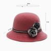 WTEMPO Women's Verstaile Casual Retro Elegant Top Hats Women's Autumn Winter Cold-proof Windproof Warm Solid Color Hats