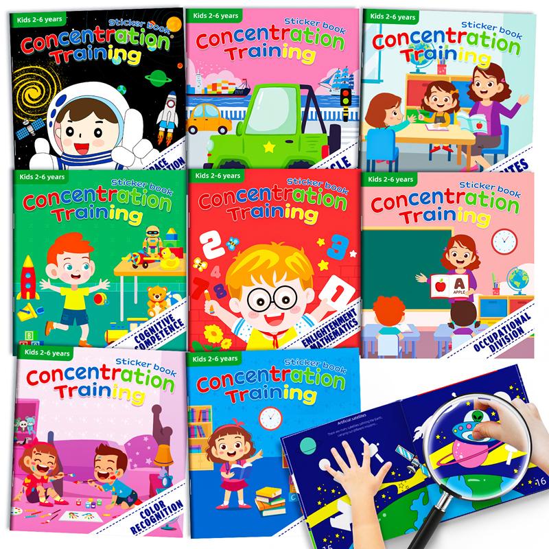 Premium-Quality Baby Play Sets Superior-Grade Sticker Superior-Grade Book Premium-Quality Multiple Scenarios Top-Grade Cartoon Self-Assembly