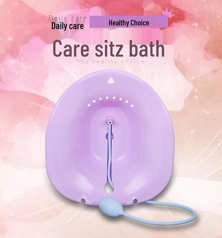 Squat-Free Bidet Sitz Bath Basin for Elderly, Postpartum & Pregnant Women, Male & Female Care.