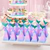 10 Stuks Zeemeermin Snoepdoos Zeemeerminstaart Cadeau Verpakking Dozen Thema Zeemeermin Verjaardag Verjaardagsfeestje Kinder Bedankjes Cadeau Benodigdheden