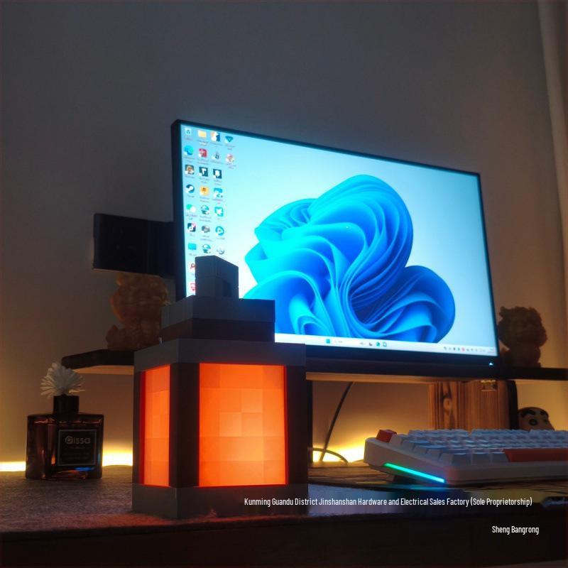 My World Rechargeable Glowing Night Light - Kids' Game Torch for Bedrooms