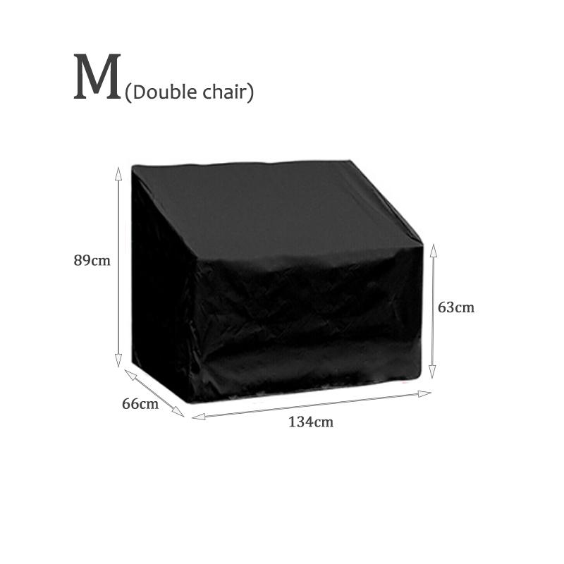 Polyester Chair Cover Waterproof Breathable Dust-proof with PVC Coating, Suitable for Outdoor Use in Patios, Gardens, Backya