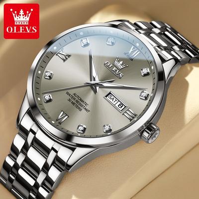 Nuovi orologi di marca Doppio calendario Meccanico completamente automatico Tendenze aziendali Orologi da uomo Orologi da uomo
