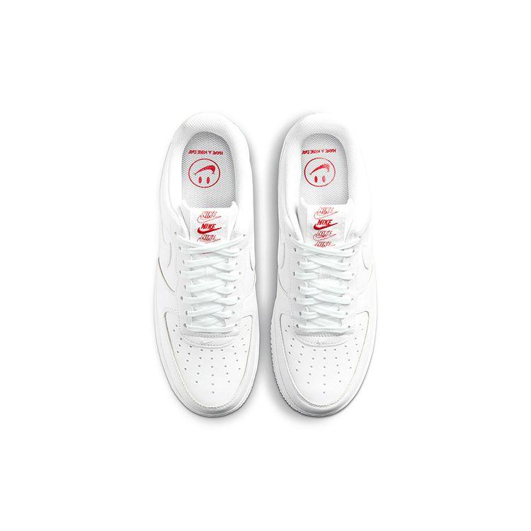 Nike Air Force 1 07 LX Thank You Plastic Bag Unisex Sneakers White University-Red Pine-Green CU6312-100