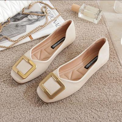 Single Shoe Girl 2025 New Summer Fairy Wind Shallow Mouth Versatile Doudou Shoes Gentle Evening Soft-soled Flat Shoes